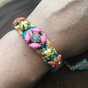 Friendship Bracelet Adjustable w Gems